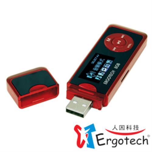 【Ergotech 人因科技】草莓戀人 MP3多功能隨身聽 8G(UL432)-紅色