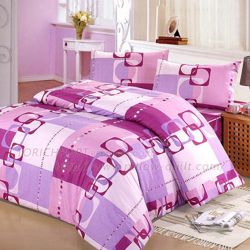 【Victoria】旋律紫 雙人四件式防蟎被套床包組