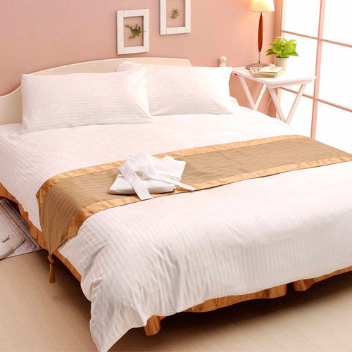 六星級飯店專用純棉四件式被套床單組-雙人