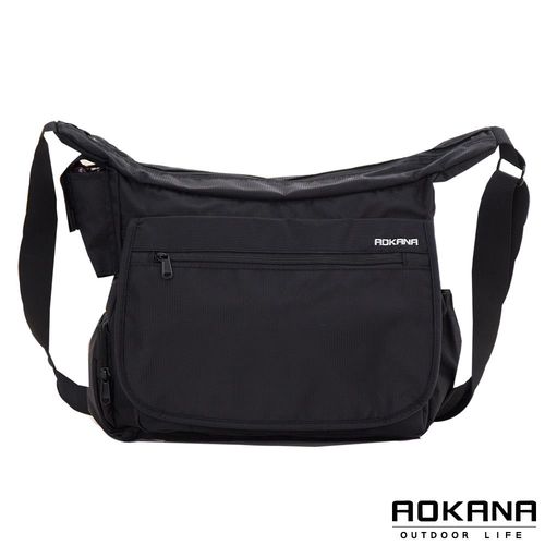 【AOKANA奧卡納】MIT台灣製 大型公事包 斜背包(黑色02-024)