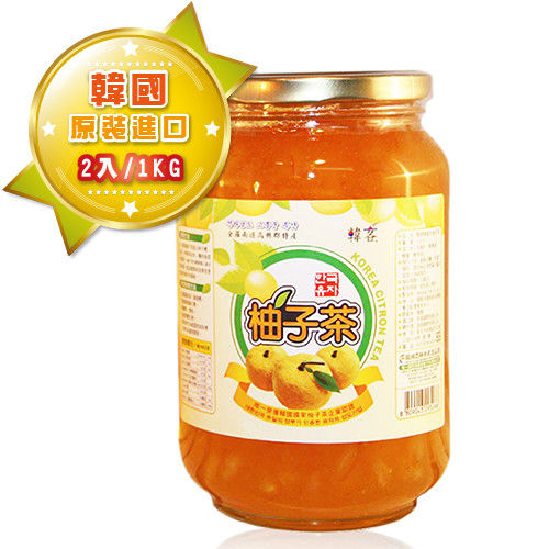 【韓客蜂蜜柚子茶】精裝禮盒-2入組(1kg/入)