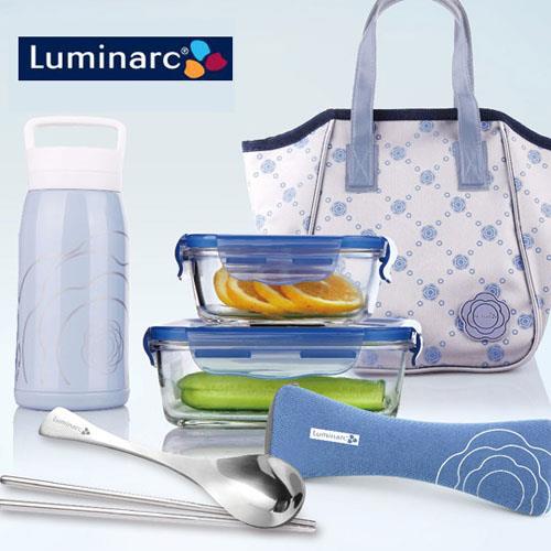 【樂美雅Luminarc】凡爾賽玻璃保鮮盒六件套
