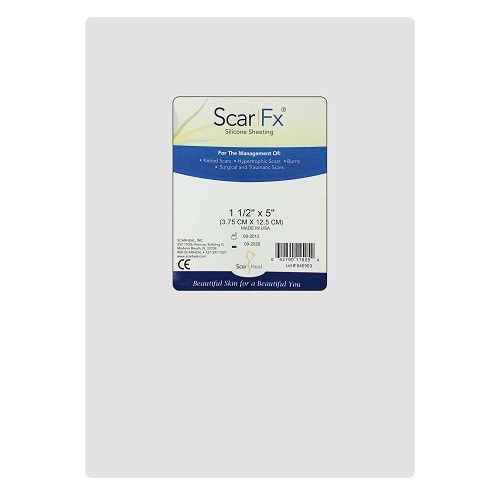 Scar Fx® 施舒雅疤痕護理矽膠片 1.5＂x 5＂ ( 3.75cmx12.5cm ) - 未滅菌