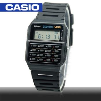 【CASIO 卡西歐】日系-復古風電子運動錶(CA-53W-1Z)