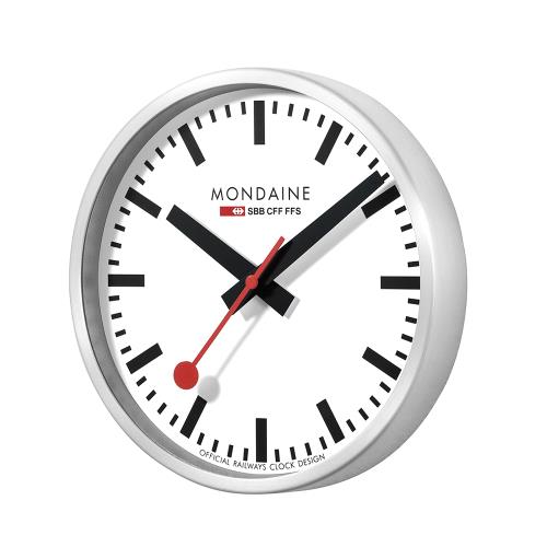MONDAINE 瑞士國鐵25cm經典掛鐘-白