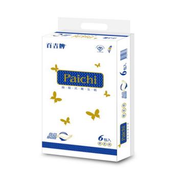 百吉Paichi雙層抽取式衛生紙增厚加大版225gx48包/箱