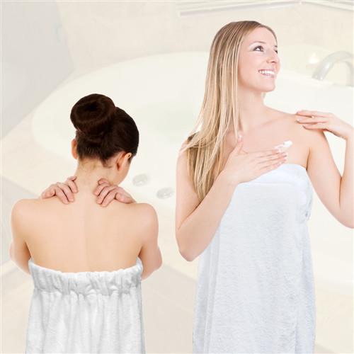 法式寢飾花季 純品良織-頂級SPA專用純棉厚織浴裙 ​(450g件)*1件組