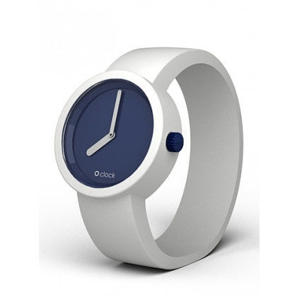 【O Bag】義大利品牌-TT 海藍錶芯 + 白錶帶 M