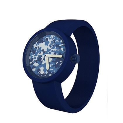 【O Bag】義大利品牌-CF 軍藍迷彩 + 礦藍錶帶 S