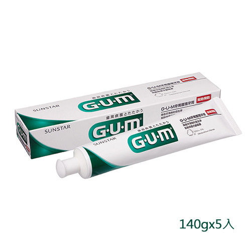 GUM牙周護理牙膏(草本薄荷)140gx5