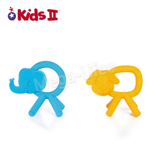 Kids II Soothing Solution-大象小狗固齒器環2入