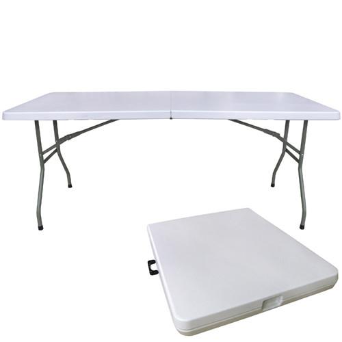 【頂堅】6尺寬-對疊折疊桌/工作桌/露營桌/野餐桌/拜拜桌/書桌/餐桌