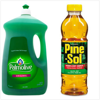 【美國 Pine sol 潘松】萬用松香清潔液(24oz/709ml)*3+【美國 Palmolive】棕欖濃縮洗碗精(90oz/2660ml)*1
