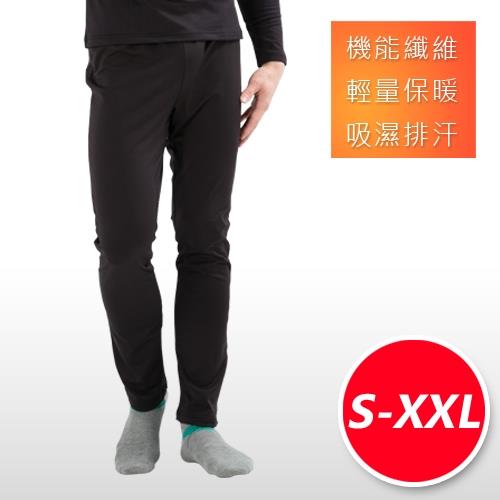 3M吸濕排汗技術 保暖衣 發熱褲 台灣製造 男款 晶鑽黑