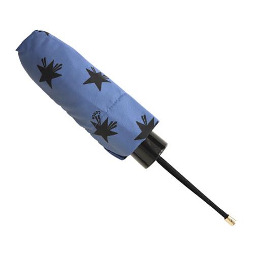 【COACH】時尚經典輕量型晴雨傘／藍色五角星