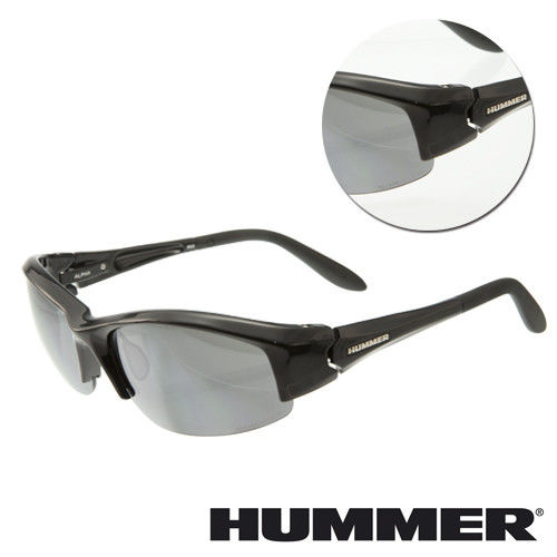 【HUMMER】半粗框黑色太陽墨鏡(ALPHA-903-BK)