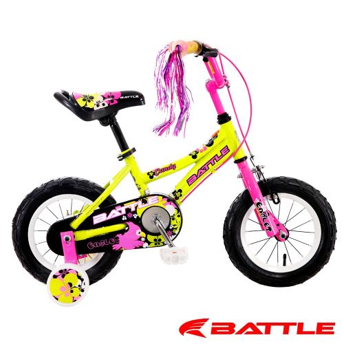 BATTLE Eaglets 小美鷹 12吋高碳鋼 兒童三輪車 附加輔助輪