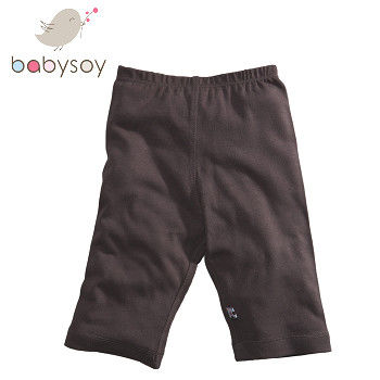 美國Babysoy [Janey Baby]有機棉百搭彈性長褲626-咖啡