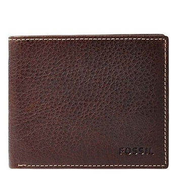 【Fossil】2016男時尚Lincoln深棕色皮夾(預購)