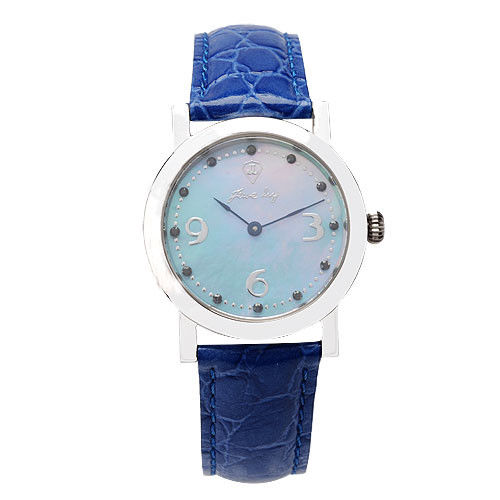 JL 爵儷繽紛藍鑽腕錶 (藍)