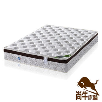 尚牛床墊 3D透氣防蹣抗菌乳膠Q彈簧床墊-雙人加大6尺