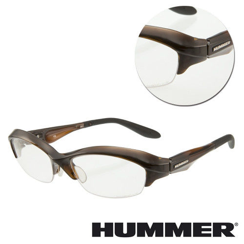 【HUMMER】半框棕色光學眼鏡(V8-901-BR)