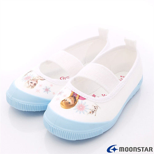 日本月星頂級童鞋-冰雪奇緣室內鞋-DNF019藍-(14cm-19cm)-行動