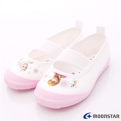 日本Carrot機能童鞋-日本月星頂級童鞋-冰雪奇緣室內鞋-DNF014粉-(14cm-19cm)-行動