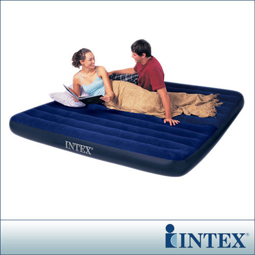 【INTEX】雙人超大型植絨充氣床墊(寬183CM) (68755)-行動