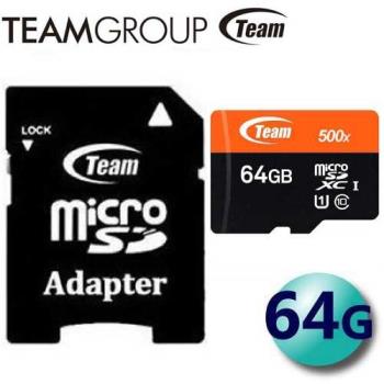 Team 十銓 64GB 100MB/s microSDXC TF UHS-I C10 記憶卡