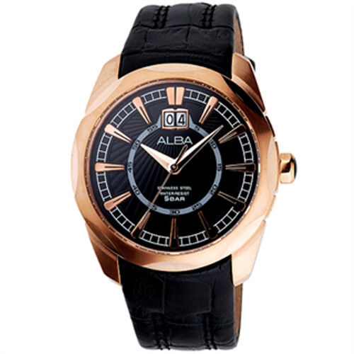 【ALBA】 都會紳士時尚男腕錶-玫瑰金 (VJ76-X018K/AQ5063X)