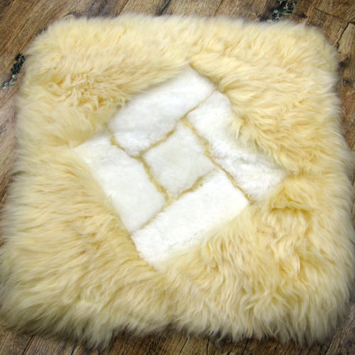 范登伯格 100%雪菱格羊毛超柔立體坐墊-(米)40x40cm