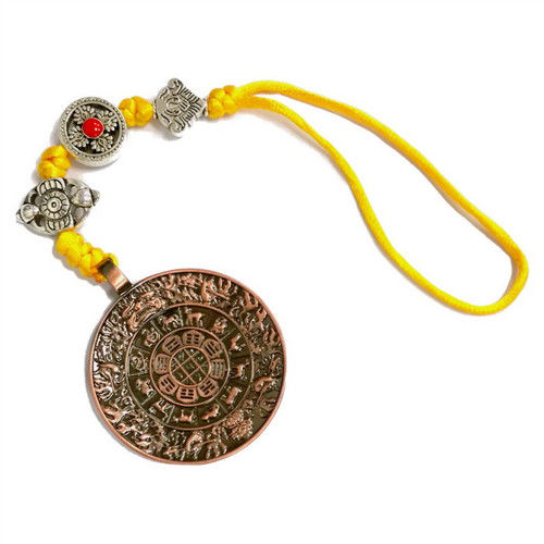 【十相自在】轉運吊飾-紅銅色(九宮八卦)