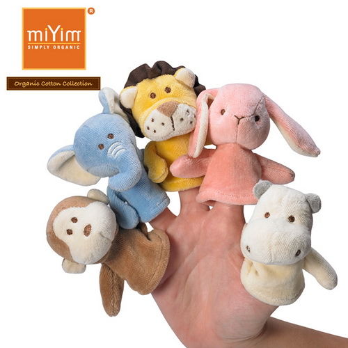 美國miYim有機棉 動物手指玩偶