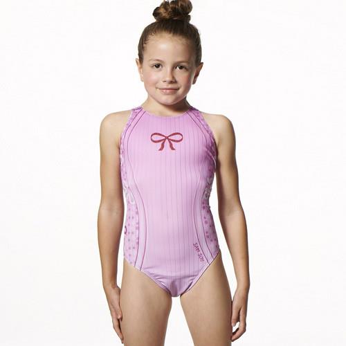 【SAIN SOU】競賽/泳隊女童連身三角泳裝附贈矽膠泳帽A87503