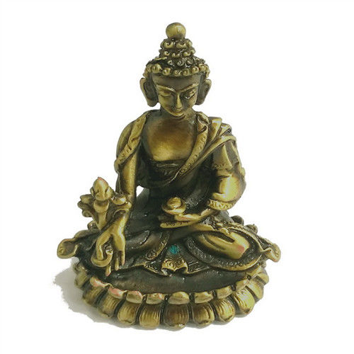 【十相自在】5.2公分 小佛像/法像-古銅色(藥師佛)