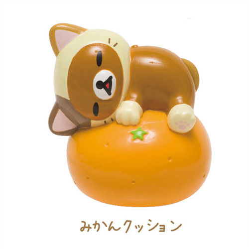San-X 拉拉熊快樂貓生活系列迷你盒玩 橘子懶熊