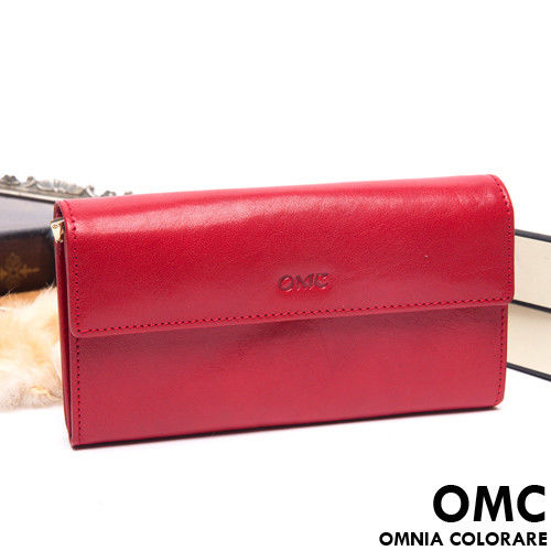 OMC - 原皮魅力系列多層手拿式長夾-共3色