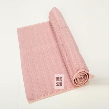 【協貿】簡約百搭純粉色全棉加厚防滑進門地墊