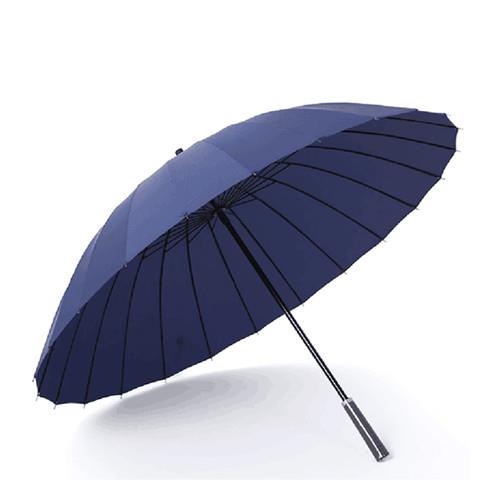 PUSH! 好聚好傘, 24骨3人UPF30+抗紫外線雨傘遮陽傘(附贈懸掛傘架子1pcs)I27-1深藍