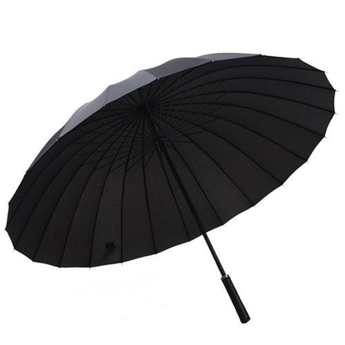 PUSH! 好聚好傘, 24骨3人UPF30+抗紫外線雨傘遮陽傘(附贈懸掛傘架子1pcs)I27黑色