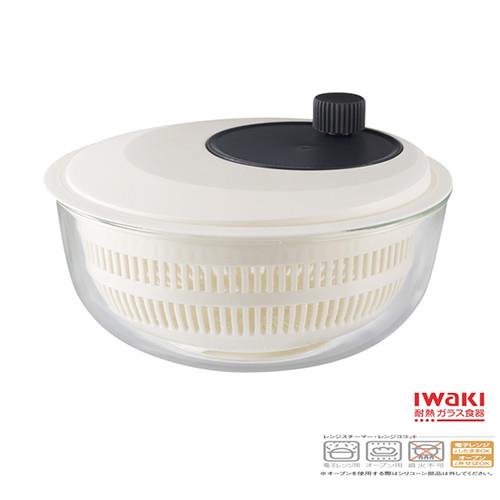 【iwaki】蔬食調理瀘水器微波玻璃調理鍋2.7L