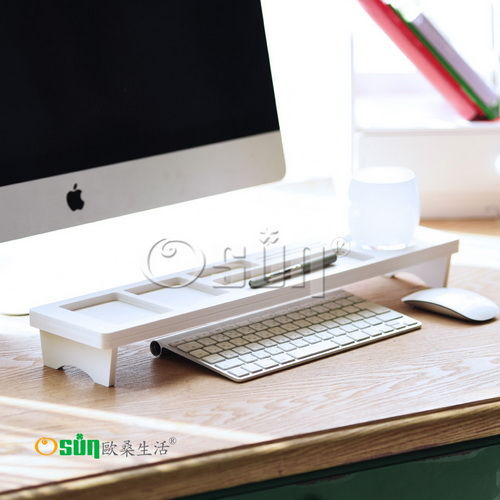 【Osun】木塑板置物架白色經典款鍵盤架(CE-178-鍵盤架)