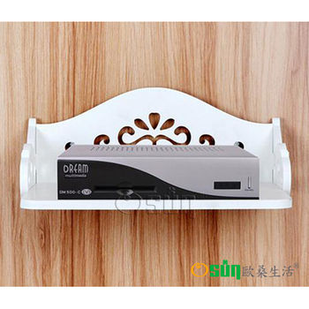 【Osun】DIY木塑板白色雕花電話掛架(CE-178-電話掛架)