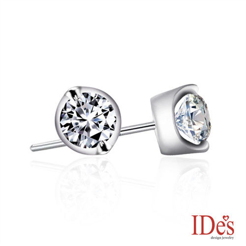 IDes design  精選1克拉G/SI1八心八箭車工鑽石耳環-預購