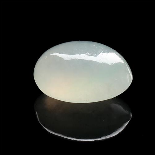 【雅紅珠寶】冰透清爽天然冰種白翡翠玉蛋面