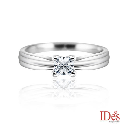IDes design 精選23分 限量款甜美公主方鑽石戒指