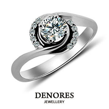 DENORES 純真可人 0.30克拉八心八箭完美車工美鑽戒
