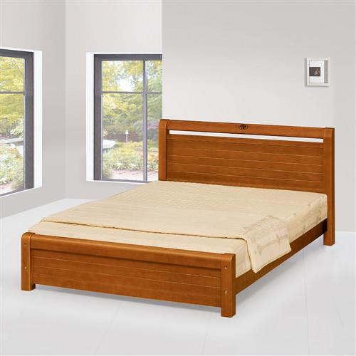 【時尚屋】[UZ6]安格斯3.5尺柚木色加大單人床UZ6-99-2不含床頭櫃-床墊