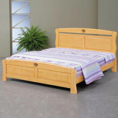 【時尚屋】[UZ6]艾莉絲5尺檜木雙人床UZ6-98-4不含床頭櫃-床墊